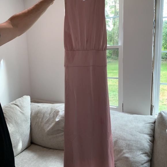 Pink Formal Halter Top Midi Dress - Picture 2 of 4